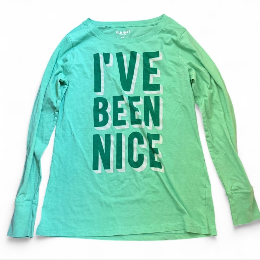 Old Navy Kids Mint Long Sleeve Tee